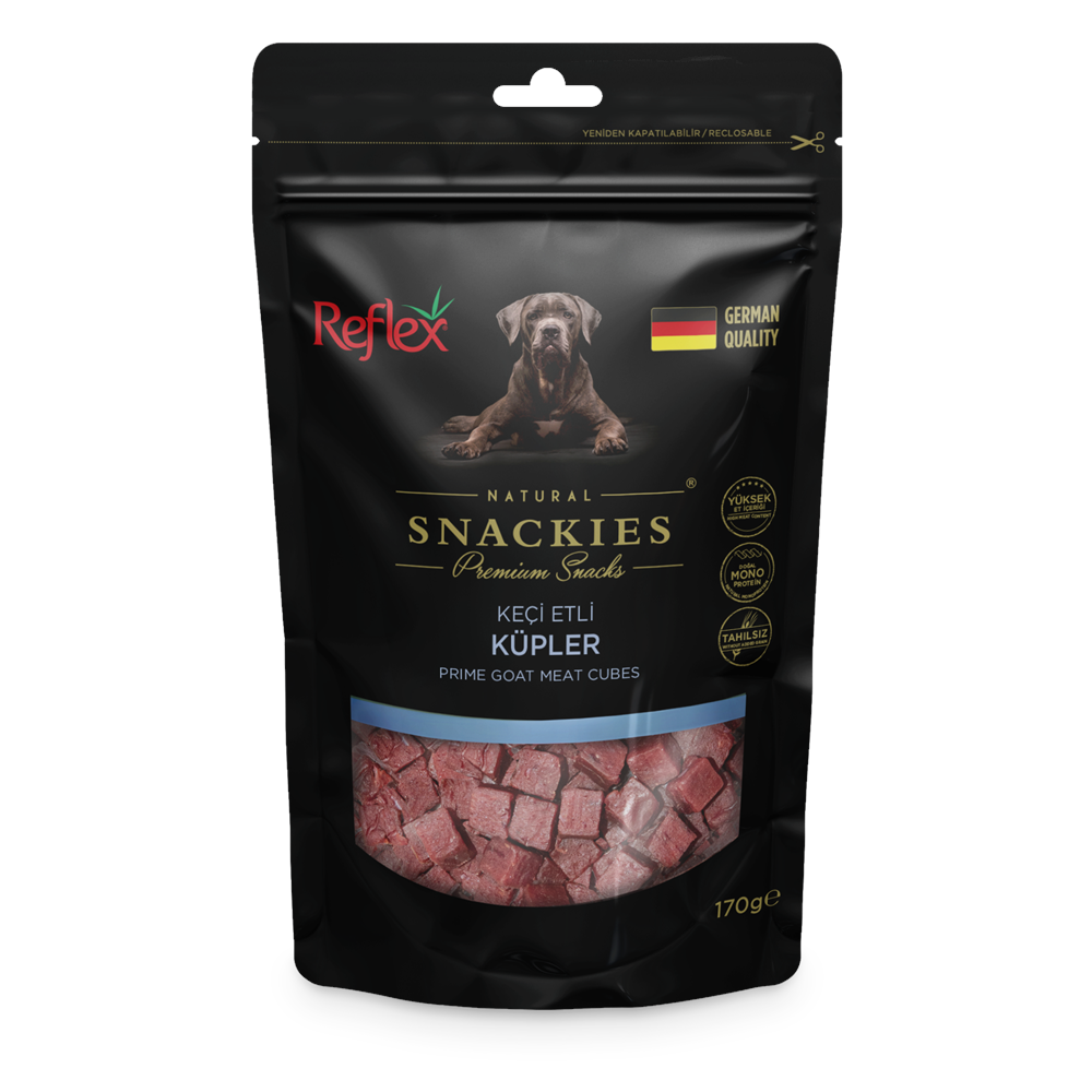 Reflex Plus Keçi Etli Küpler Köpek Ödül Maması 170 G