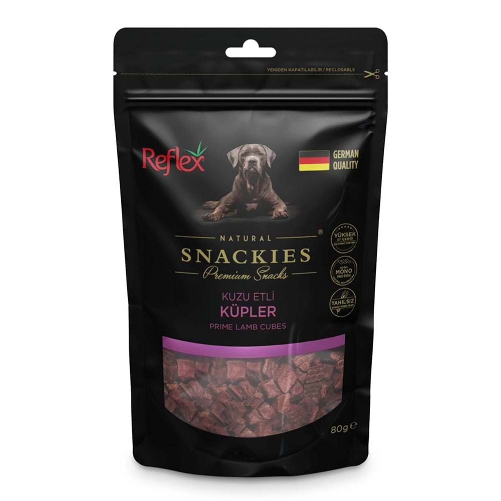 Reflex Plus Kuzu Etli Küpler Köpek Ödül Maması 80 G