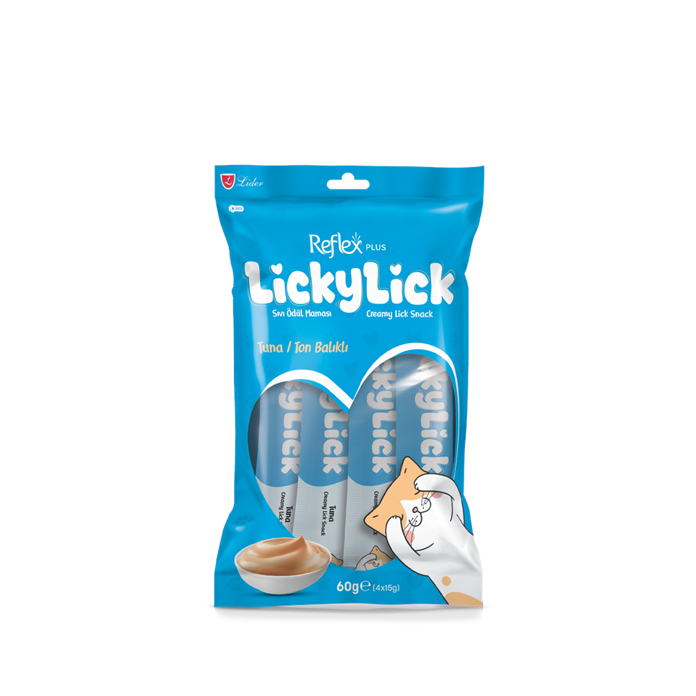REFLEX PLUS LICKYLICK TON BALIKLI SIVI ÖDÜL MAMASI 4lü