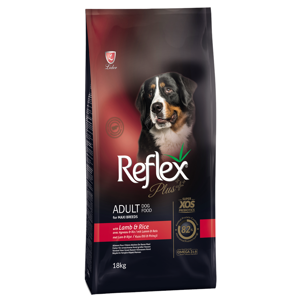 Reflex Plus Kuzu Etli Çok Büyük Irk Yetişkin Köpek Maması 18 Kg
