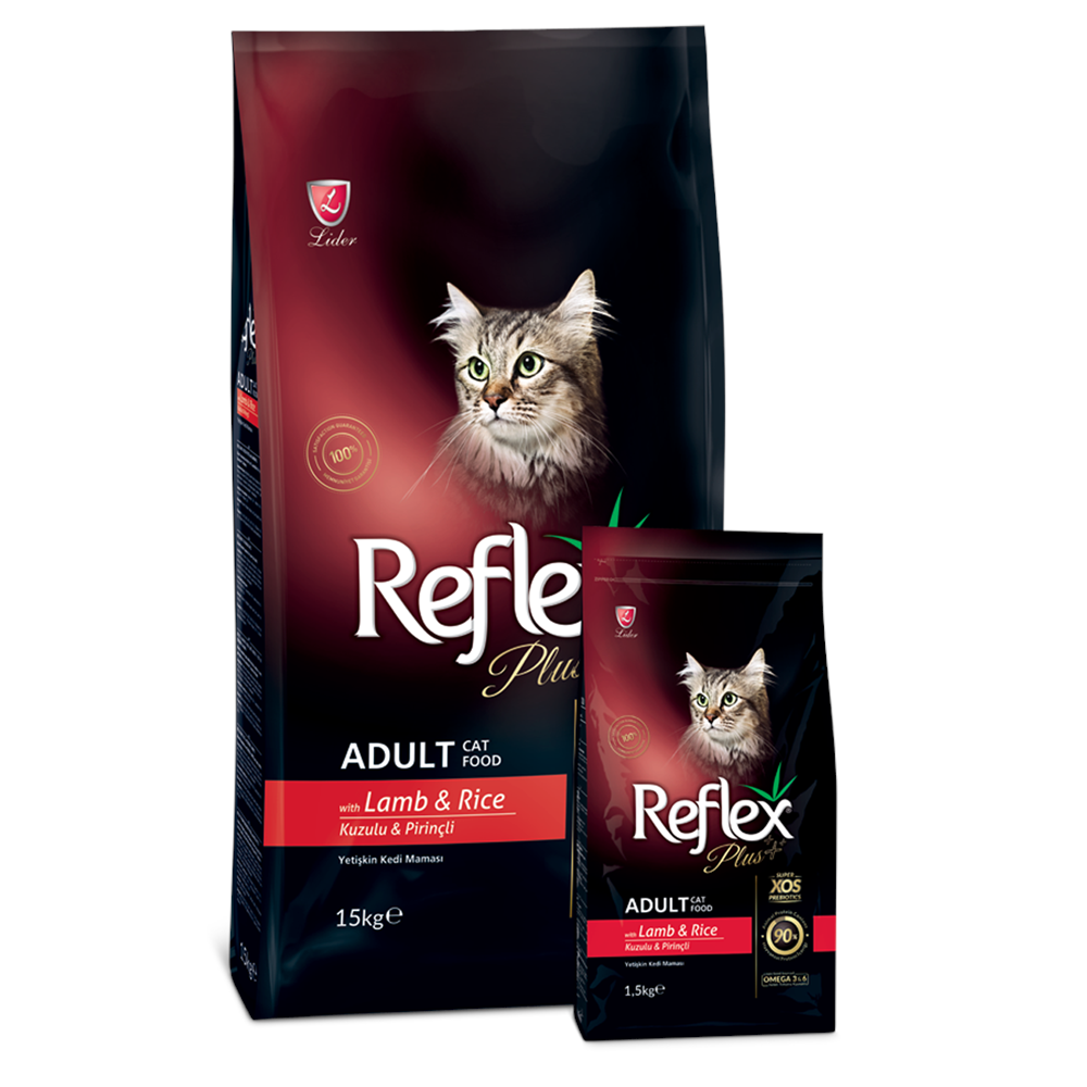 Reflex Plus Kuzu Etli Yetişkin Kedi Maması 1,5 Kg+500 G