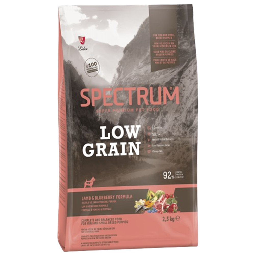 Spectrum Low Graın Kuzu Etli Ve Yaban Mersinli Orta Ve Büyük Irk Yavru Köpek Maması 2,5 Kg