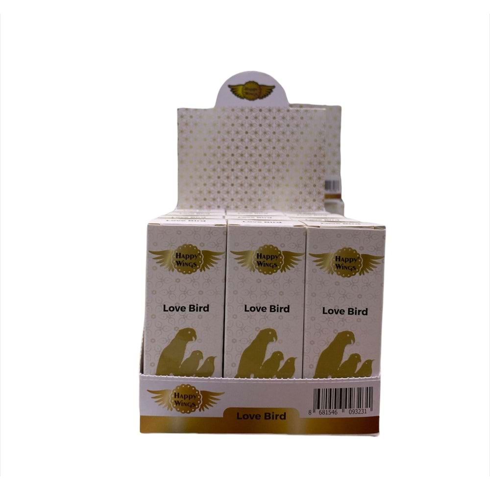 Happy Wings 30 Cc Love Bird Cam Şişe (12) (Kızıştırıcı)