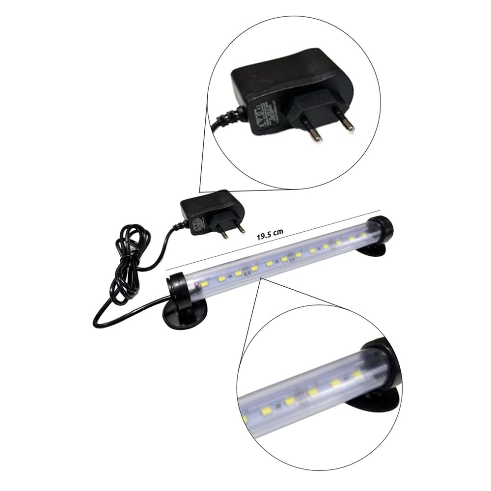 ATLANTİK LED LAMBA - 20 CM BEYAZ