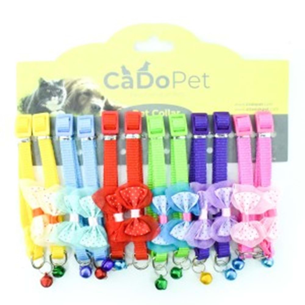 20-1-8 Cadopet 12 Li Set Papyonlu Boyun Tasma