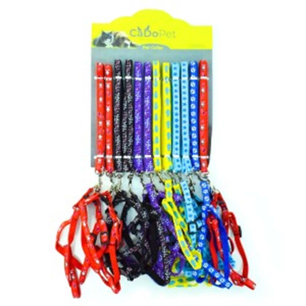20-28-4 Cadopet 12 Li Set 1 Cm Desenli Bel Tasma Takım