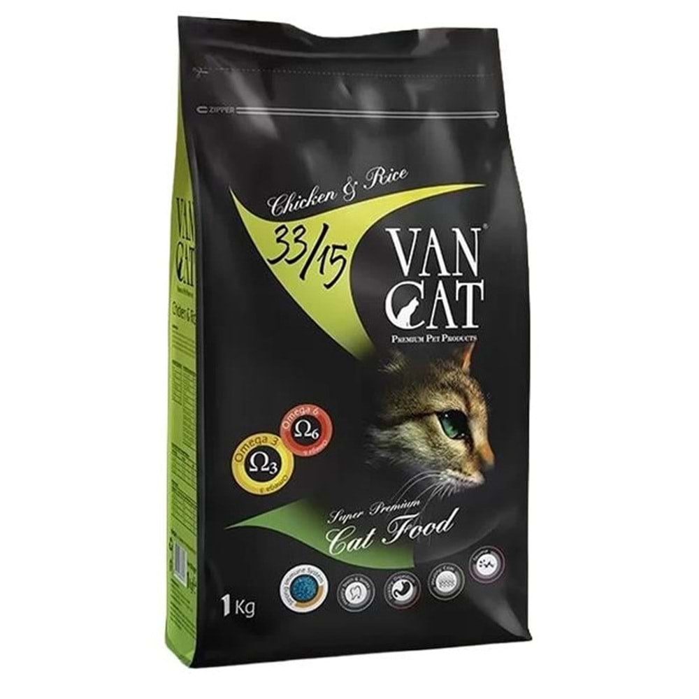 Vancat Renklı Tanelı Kedı Maması 1 Kg