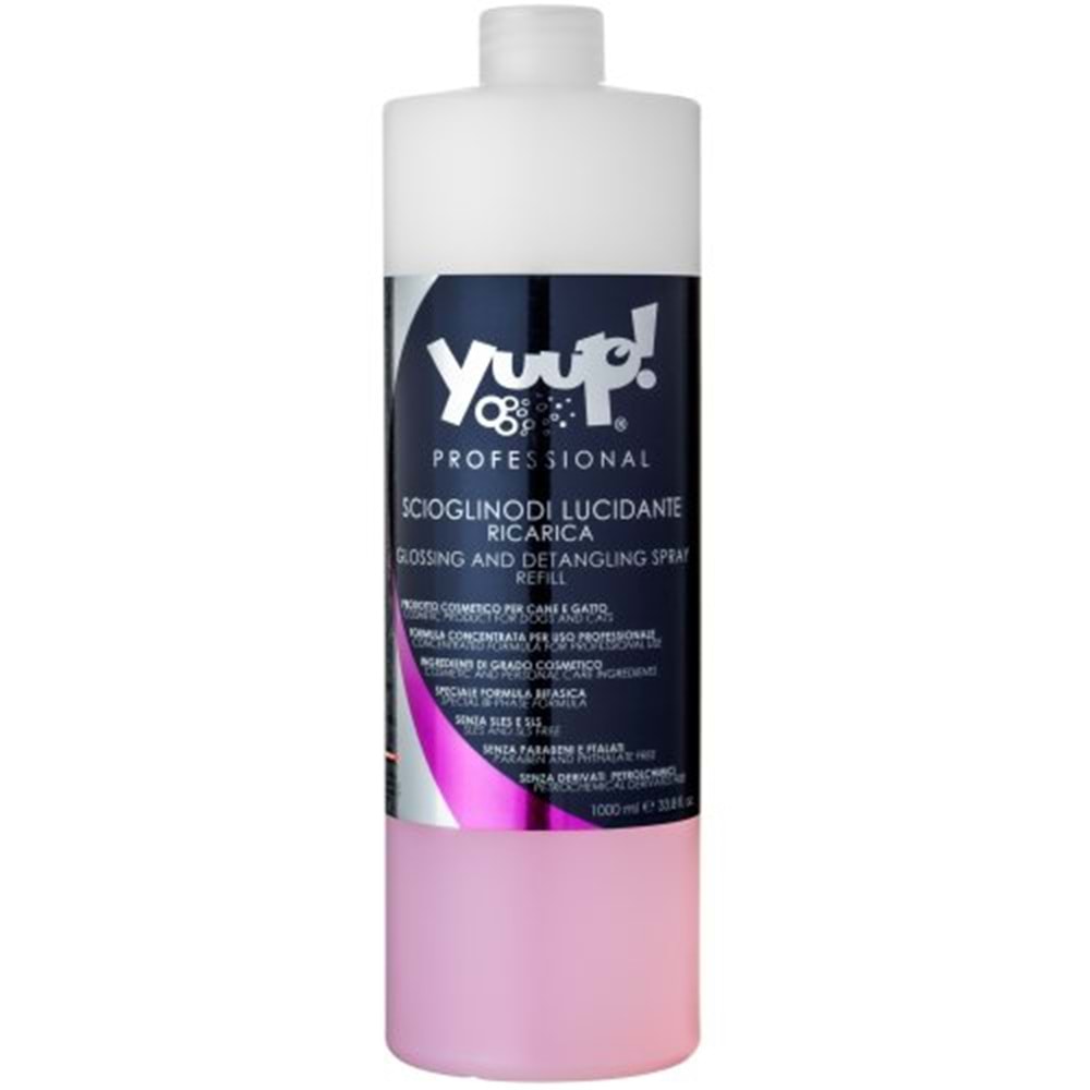 Yuup!Professional Glossing And Detangling Spray 1000Ml/33,8Fl.Oz.