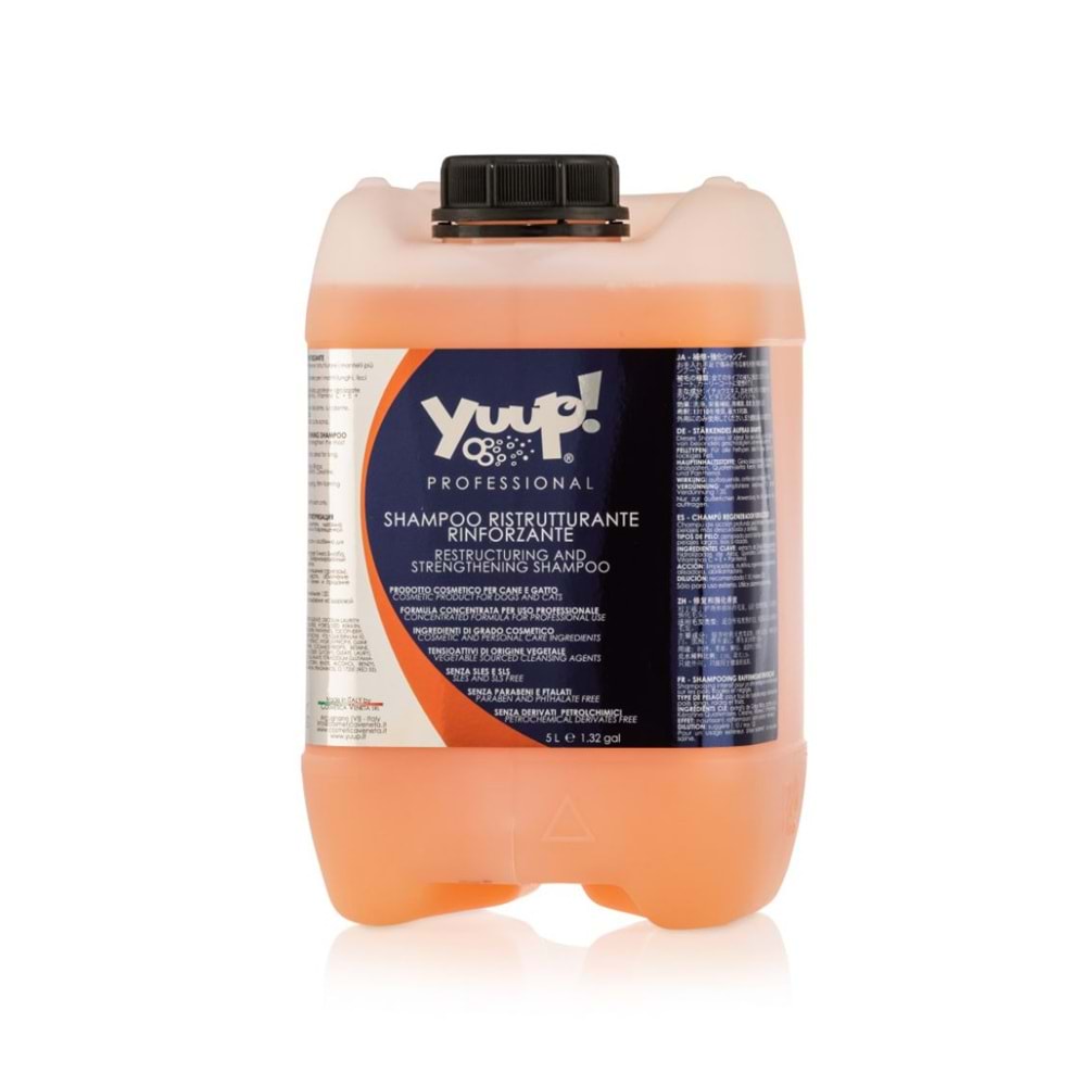 Yuup! Uzun Tüylü Köpekler İçin Profesyonel Yapılandırıcı Şampuan 5 Litre Bidon