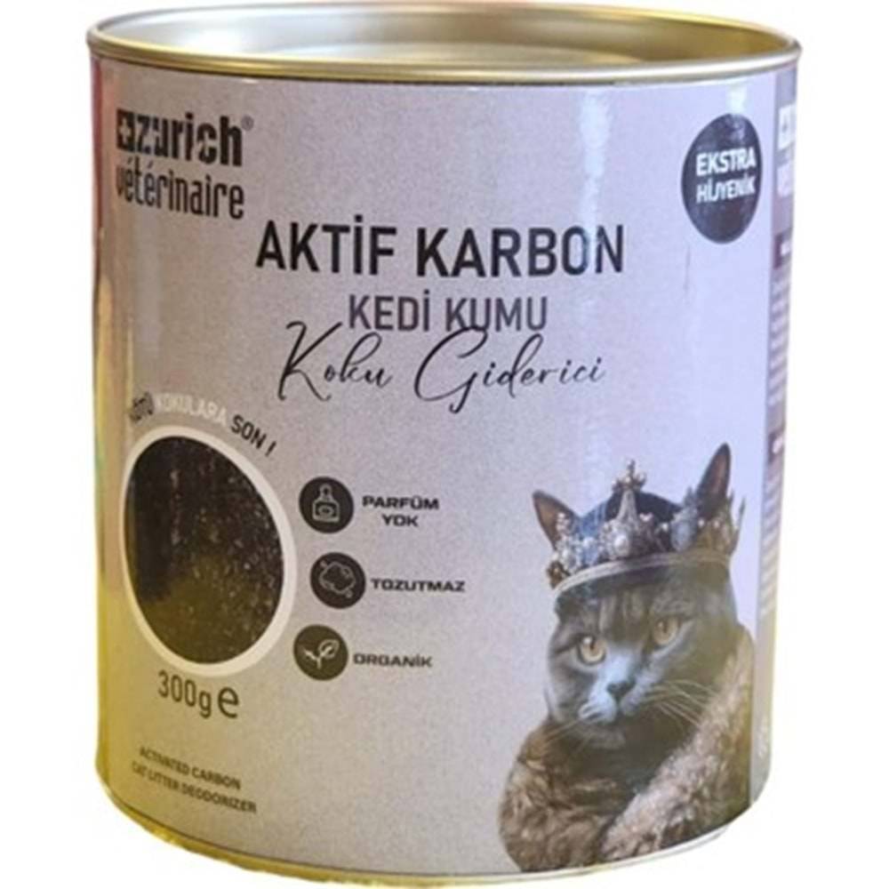 Zurich Veterinaire Aktif Karbon Kedi Kumu Koku Giderici 300 Gr.