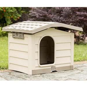 Bama Bungalow Köpek Kulübesi M Bej 89X75X62 Cm
