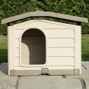 Bama Bungalow Köpek Kulübesi M Bej 89X75X62 Cm
