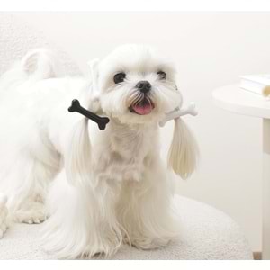 60901299 GLAM KÖPEKLER İÇİN AKSESUAR TOKA BLACK/WHİTE