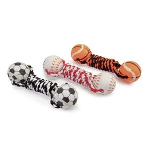 Camon Köpek Oyuncağı İpli Çift Top 16Cm