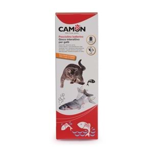 Camon Dans Eden Balık - Etkileşimli Kedi Oyuncağı Usb Şarjlı