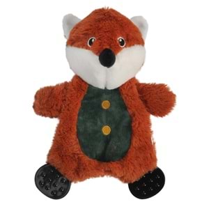 Dog Toy İn Polyester W/Plastic Paws, Raccoon W/ Squeaker And Crinkle, 26Cm