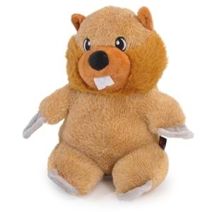 Dog Toy - Polyester Reindeer And Beaver W/Squeaker, Approx. 22Cm