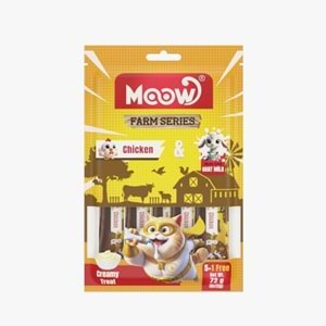 Moow Tavuklu Keçı Sütlü 12Gr X 6 12 Lı Kedı Krema Ödülü