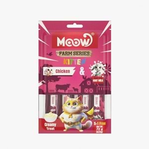 Moow Tavuklu Keçı Sütlü 12Gr X 6 12 Lı Yavru Kedı Krema Ödülü