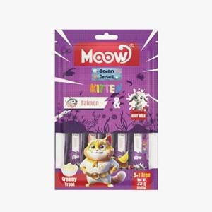 Moow Somonlu Keçı Sütlü 12Gr X 6 12 Lı Yavru Kedı Krema Ödülü