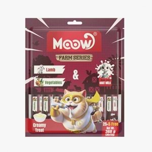 Moow Kuzu Etlı&Sebzelı Keçı Sütlü 12Gr X 30' Lu Kedı Krema Ödülü