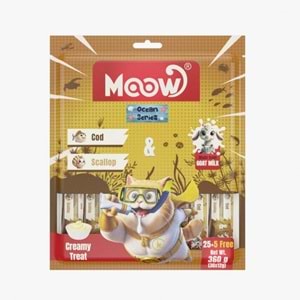Moow Morına Balıklı&Denız Taraklı Keçı Sütlü 12Gr X 30'Lu Kedı Krema Ödülü