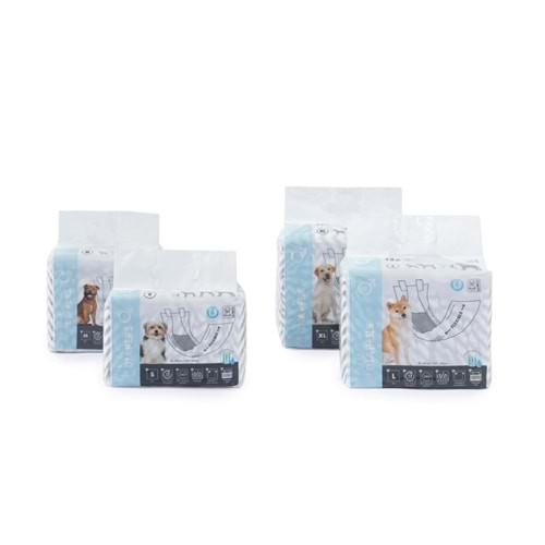 10116199 M-PETS DIAPERS ERKEK KÖPEKLER İÇİN KÜLOT (S) 12Lİ
