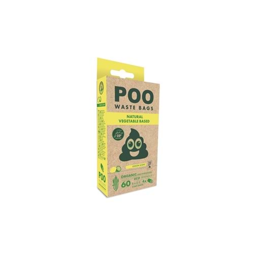 10170199 M-PETS POO DIŞKI POŞETİ 15 YAPRAK LİMON KOKULU 4LÜ PAKET