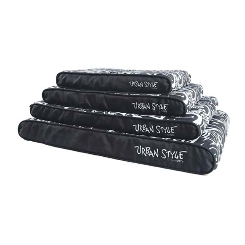 10364899 M-PETS URBANSTYLE CONTEMPO CUSHION YATAK BLACK&WHİTE (L) 95X65X9CM