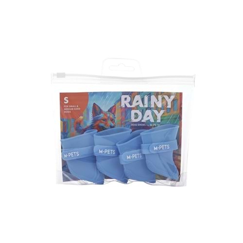 10374017 M-PETS RAINY DAY KÖPEKLER İÇİN AYAKKABI (S) BLUE