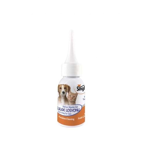 Single Kedi Köpek Kulak Temizleme Losyonu 50Ml