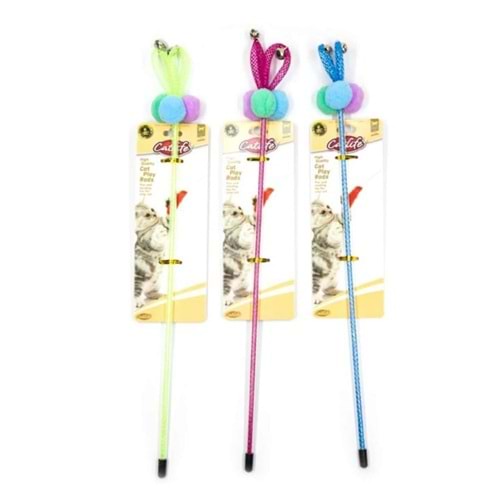 203567 KEDİLER İÇİN OYUNCAK OLTA ZİLLİ 40CM