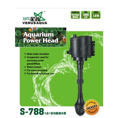 S-788 Venus Aqua Yedek Akvaryum Filtresi 1500L/H