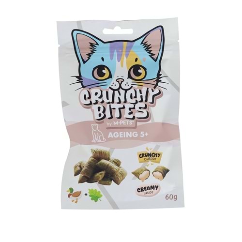 29015899 CRUNCHY BITES AGEING 5+ FONKSİYONEL KEDİ ÖDÜLÜ 60GR
