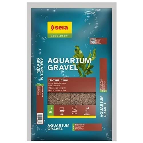 Sera akvaryum kumutoprak rengi 0-2 mm 6L.-8 kg