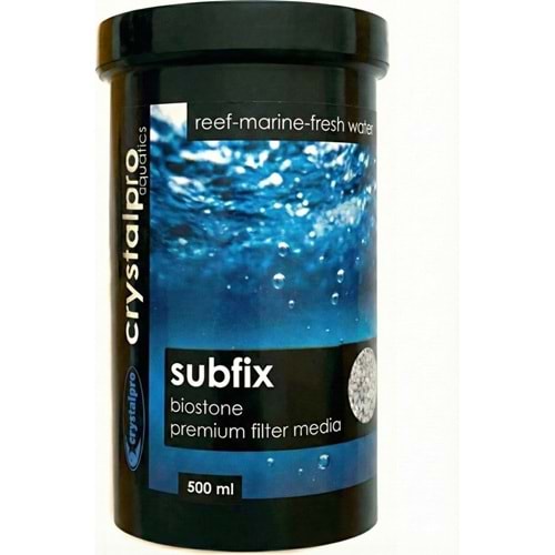 Crystalpro Subfix 500ML - Akvaryum Biyolojik Filtrasyon Medyası - Yüksek Kapasite Bakteri Yuvası