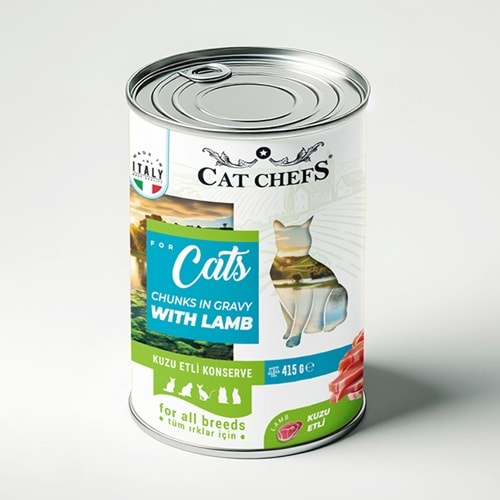 Cat Chefs Kuzu Etli Konserv 415 Gr.(24lü)