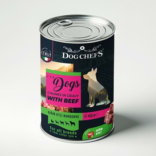 Dog Chefs Sığır Etli Konserve 415 Gr.(24lü)
