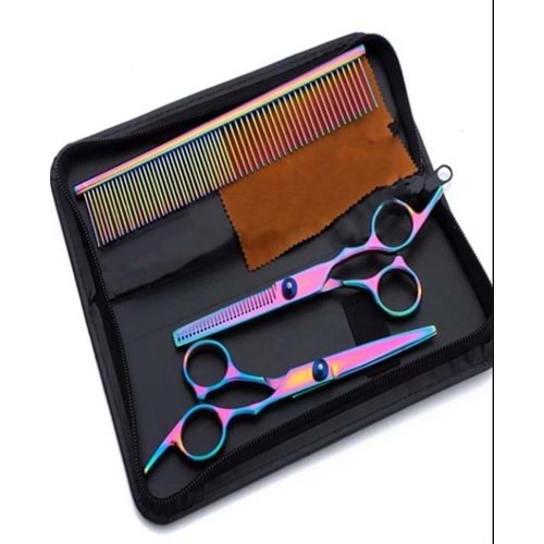 Evcil Hayvan Gökkuşağı Grooming Seti