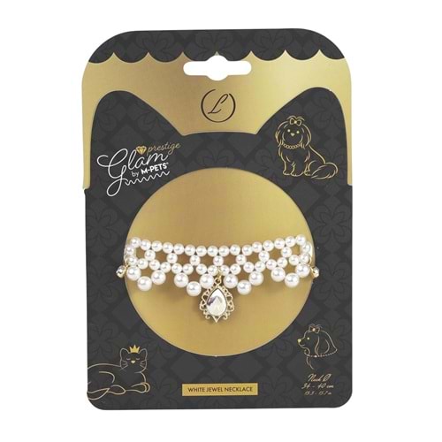 60802299 M-PETS GLAM PRESTİGE AKSESUAR WHİTE JEWEL (L)