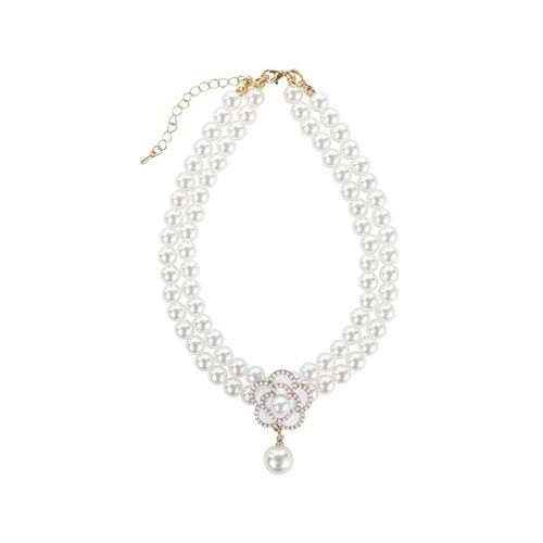 M-PETS GLAM PRESTİGE AKSESUAR WHİTE CAMELLİA (S)