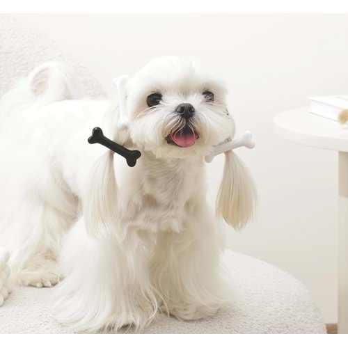 60901299 GLAM KÖPEKLER İÇİN AKSESUAR TOKA BLACK/WHİTE