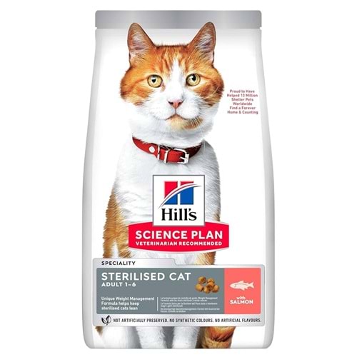 Hill's SP Somon Kısırlaştırılmış Yetişkin Kedi Maması 3KG Avantajlı Paket