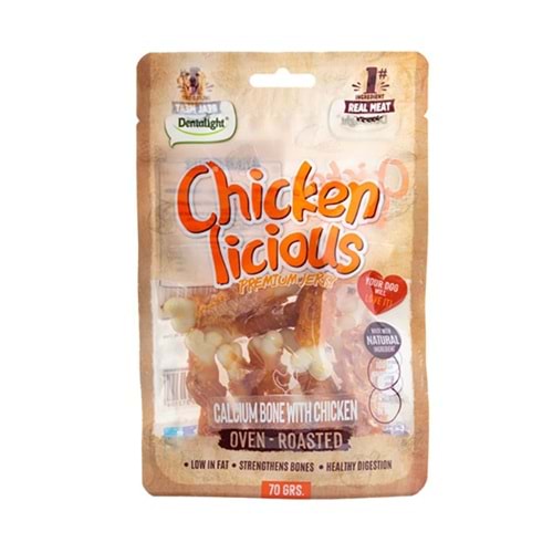 Dntlght Dog Chckn Licious ClcmBone&Chckn70G(Tekli)
