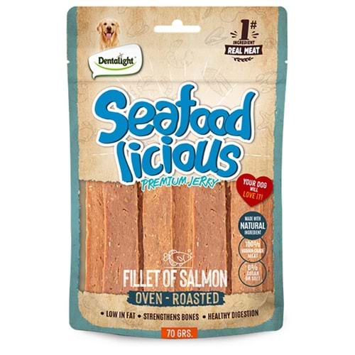 Dntlght Dog Seafood Licious FilltOfSalmn70G