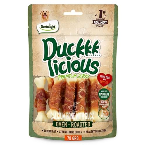 Dntlght Dog Duck Licious Calcm Bone With70G(Tekli)