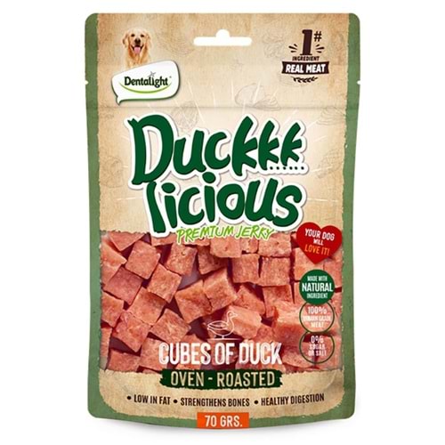 Dntlght Dog Duck Licious Cube Of Duck 70G