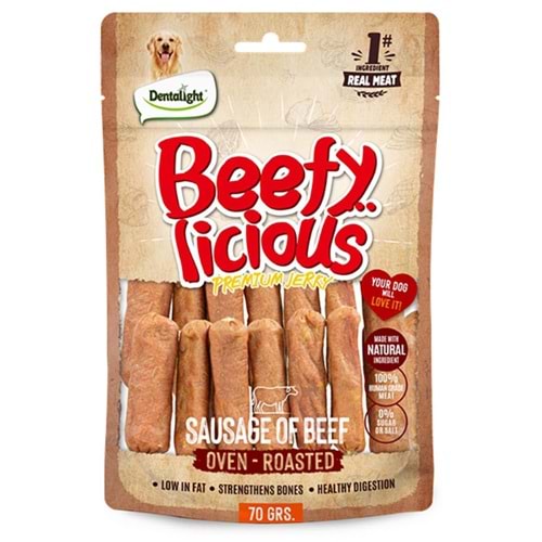 Dntlght Dog Beefy Licious Sausage OfBeef70G(Tekli)