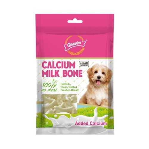 Gnawlers Calcium Milk Bone 5Cm 30Lu 270Gr