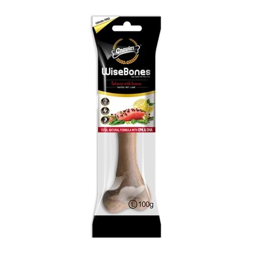 Gnawlers Wisebones Salmon&Lemon(L)100Gr